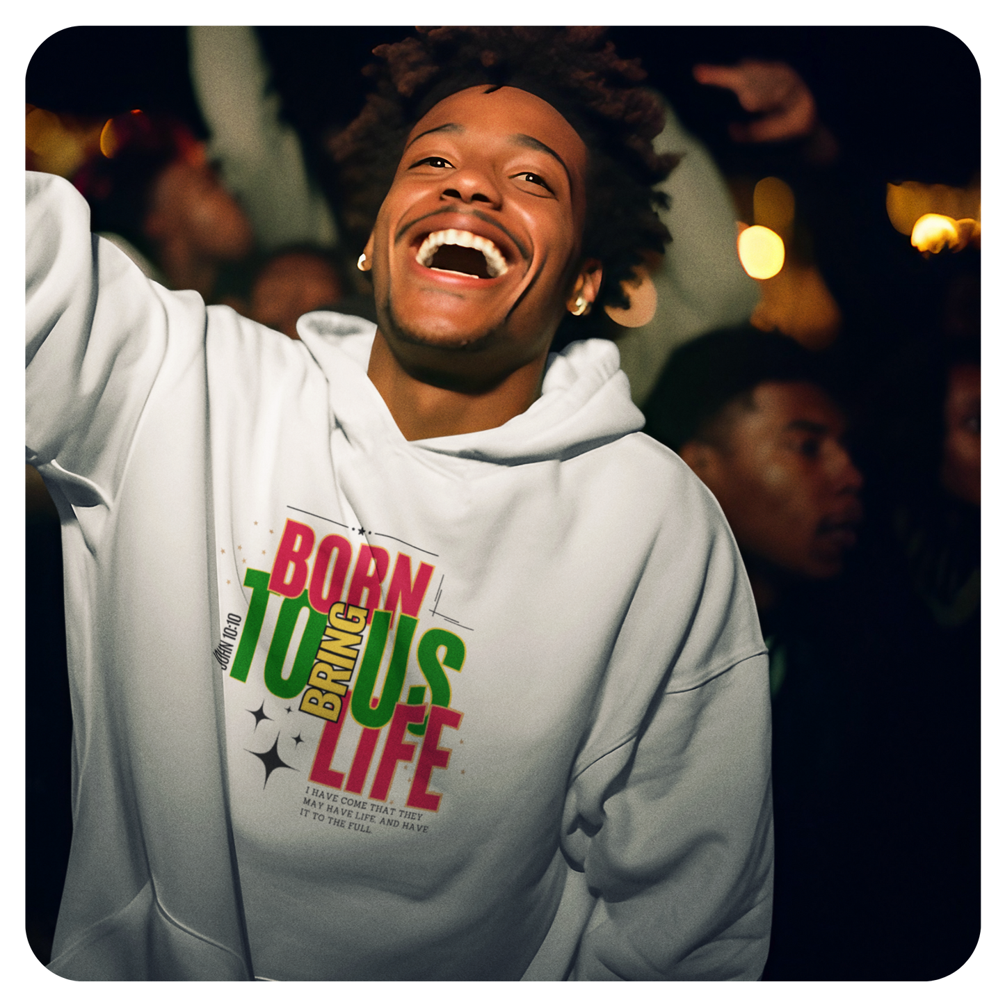 Unisex Hoodie - Born to Bring Us Life - BeFaithinStyle.