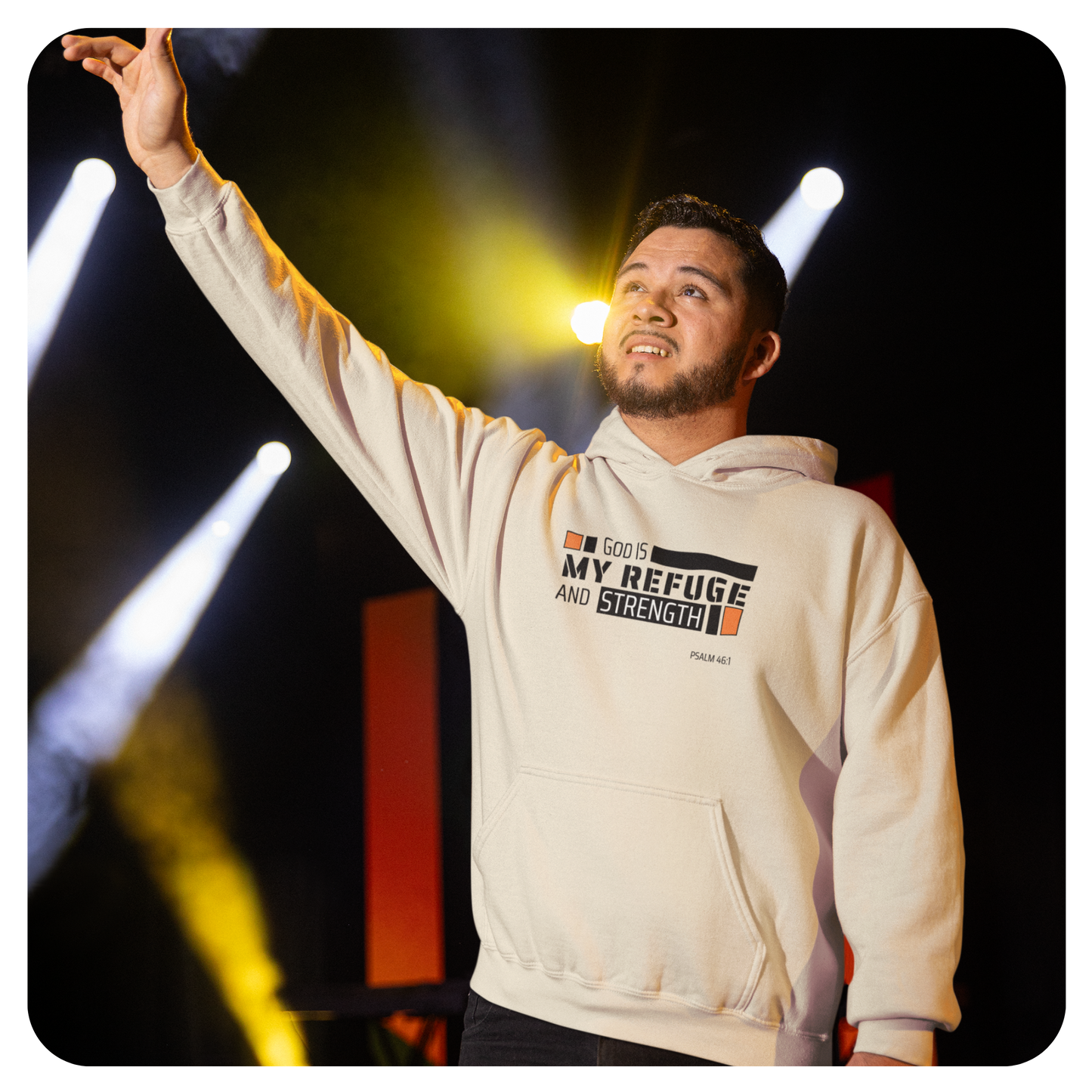 Unisex Hoodie - God is My Refuge and Strength - BeFaithinStyle.