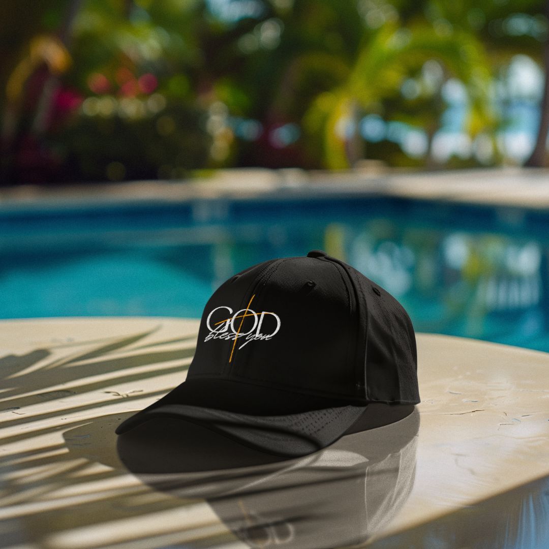 Distressed Dad Hat - God Bless You - BigBles