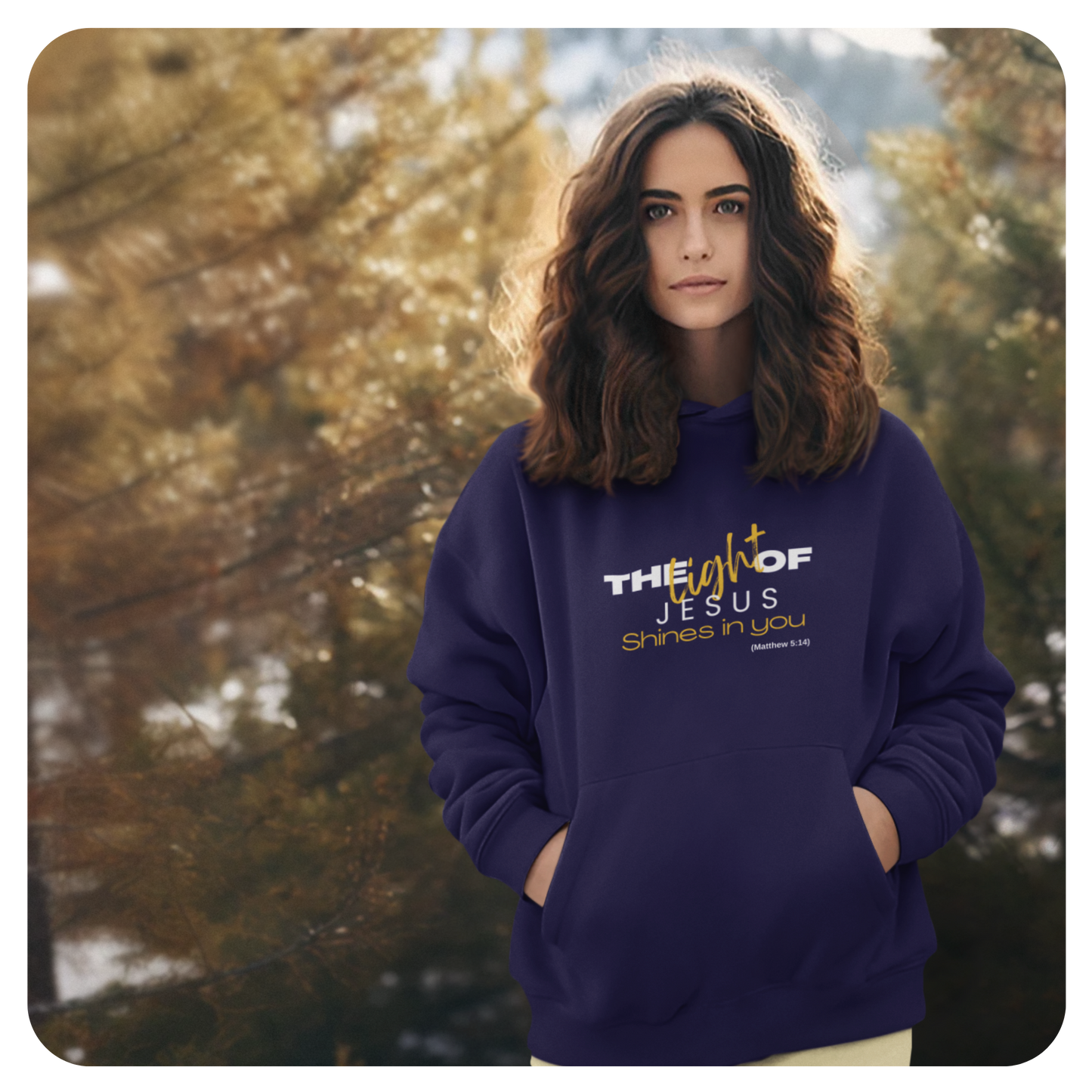 Unisex Hoodie - The Light of Jesus Shines on You - BeFaithinStyle.