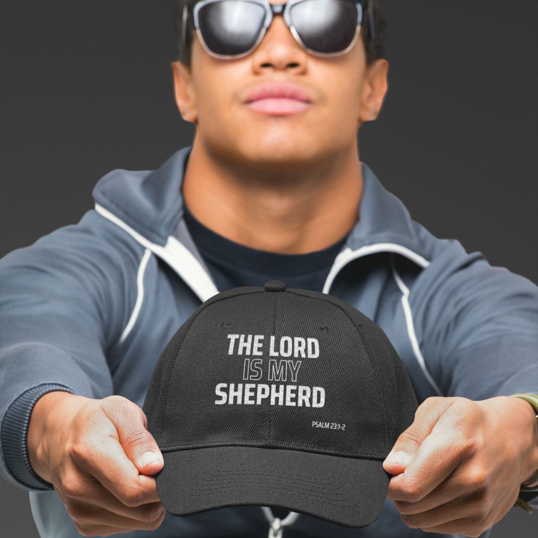 Distressed Dad Hat - The Lord is My Shepherd - BeFaithinStyle