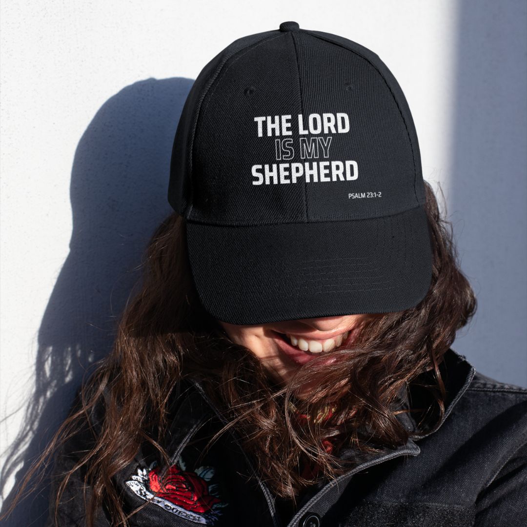 Distressed Dad Hat - The Lord is My Shepherd - BeFaithinStyle