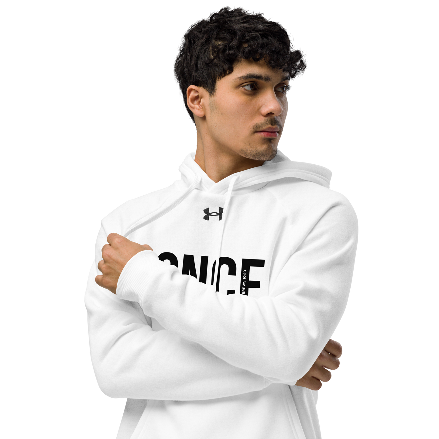 Under Armour® hoodie Black Once and for All - BeFaithinStyle.