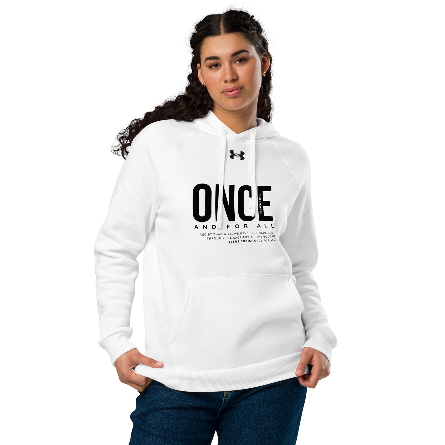 Under Armour® hoodie Black Once and for All - BeFaithinStyle.