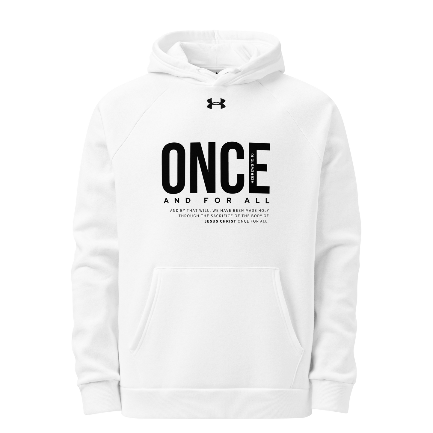 Under Armour® hoodie Black Once and for All - BeFaithinStyle.