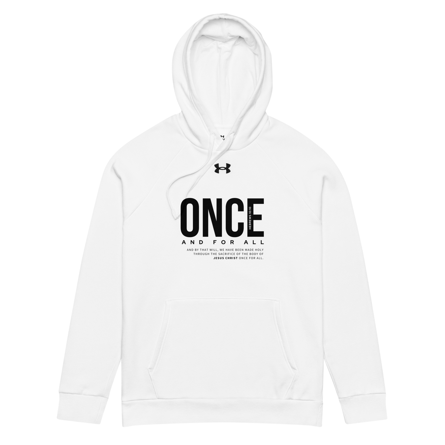 Under Armour® hoodie Black Once and for All - BeFaithinStyle.