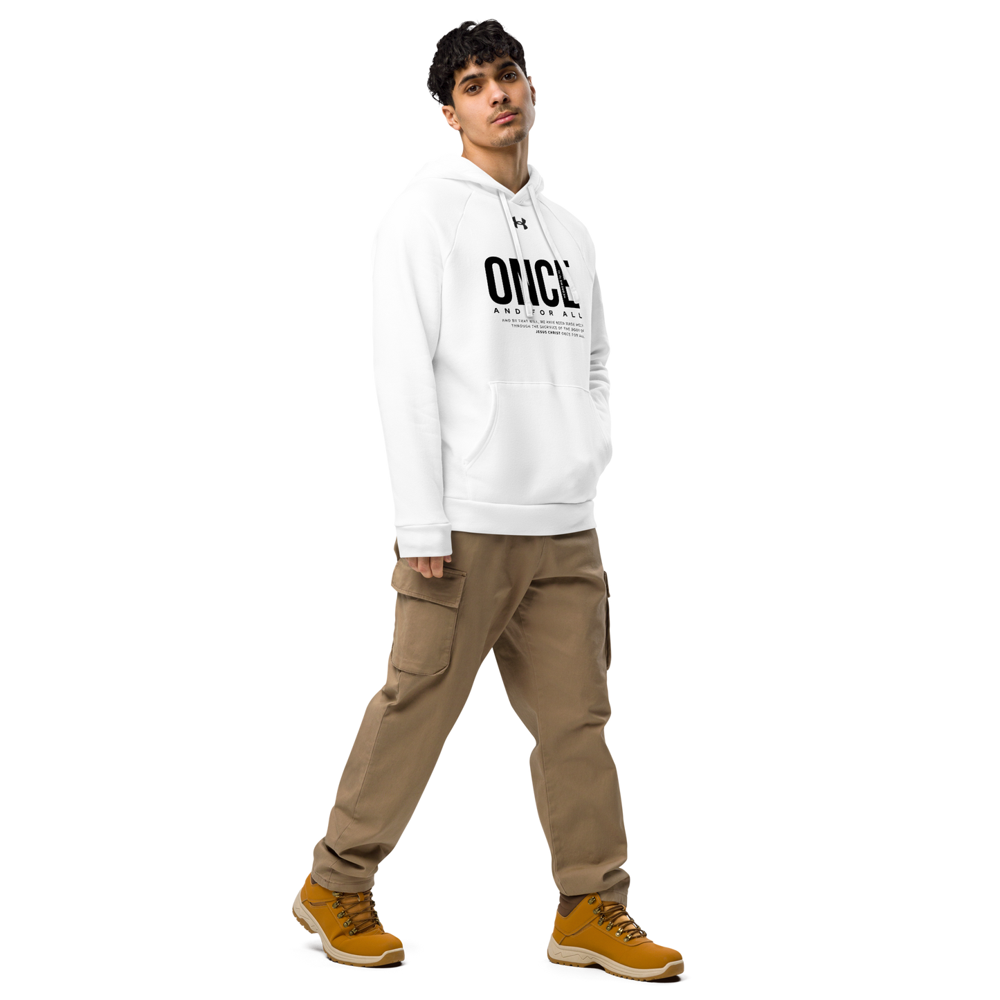 Under Armour® hoodie Black Once and for All - BeFaithinStyle.