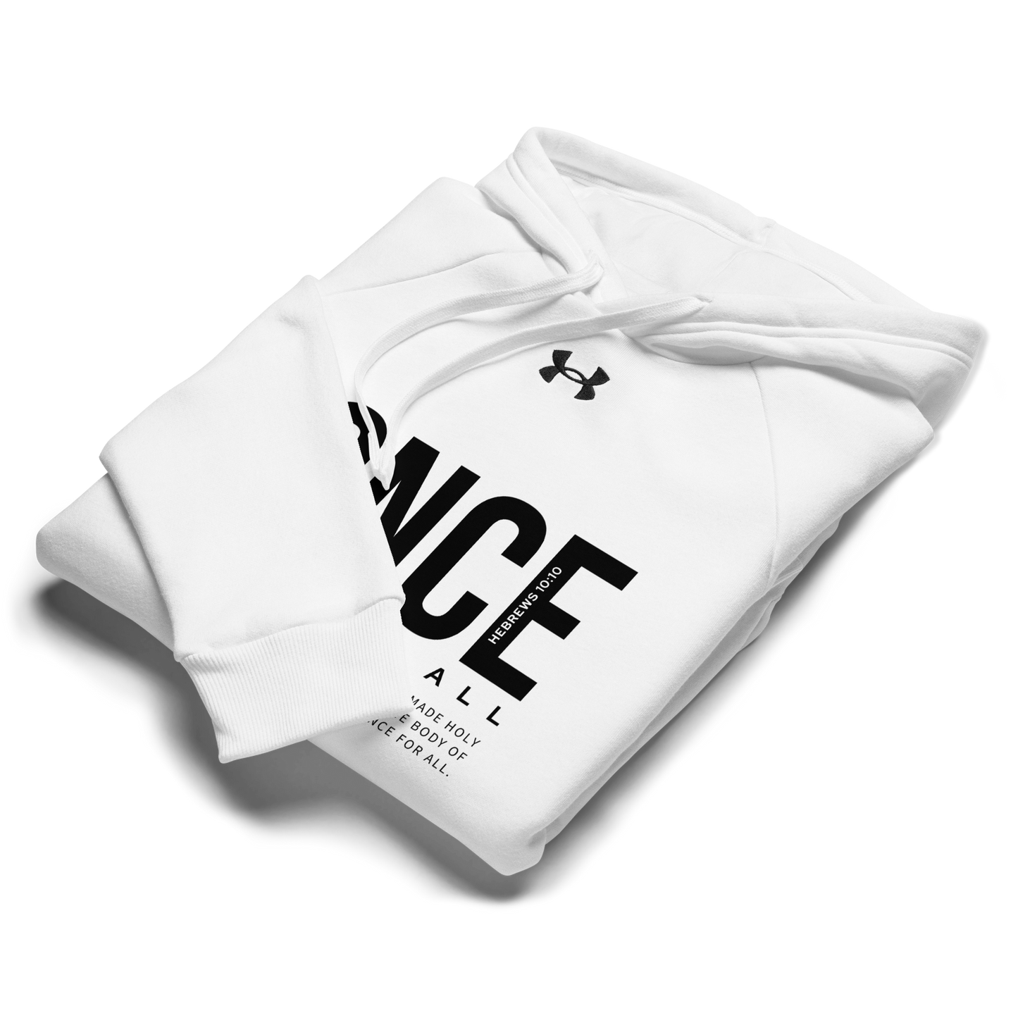 Under Armour® hoodie Black Once and for All - BeFaithinStyle.