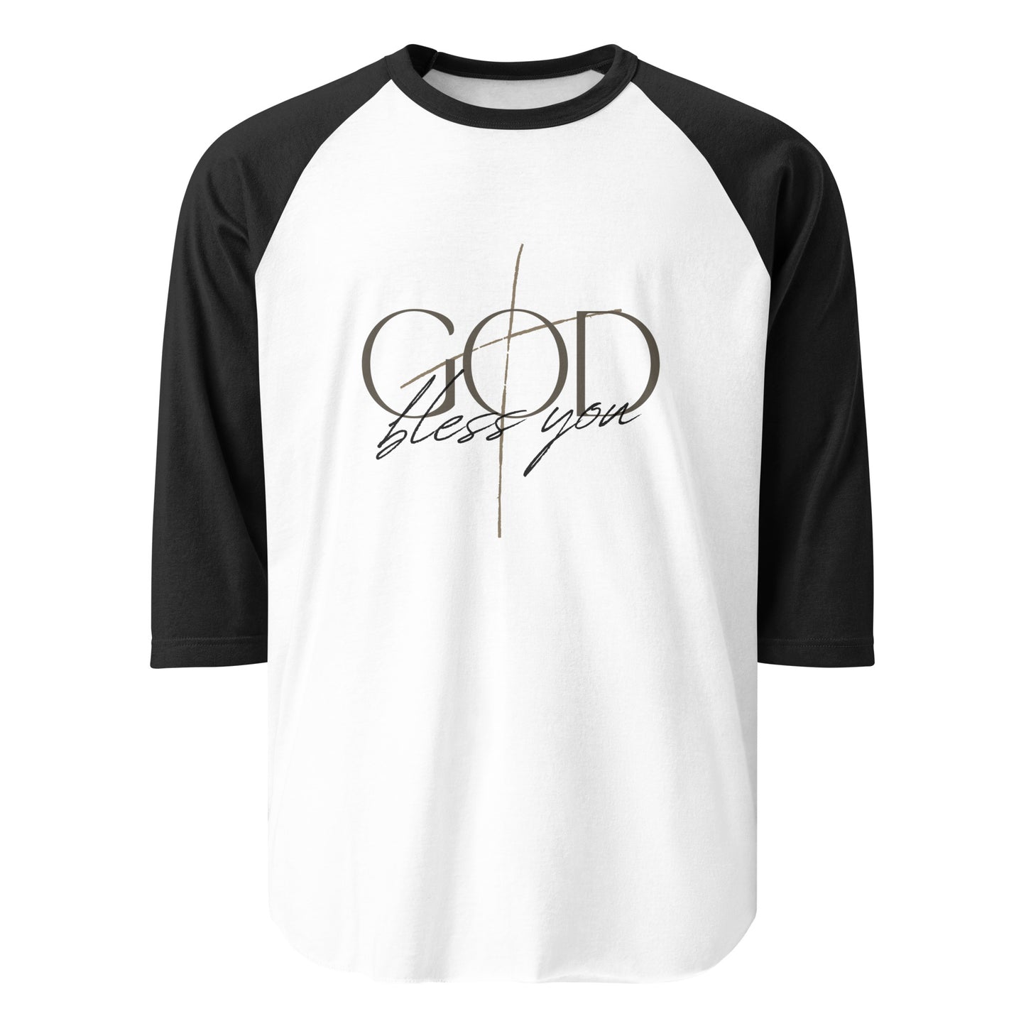 3/4 Sleeve Raglan Shirt - God Bless You - BeFaithinStyle.