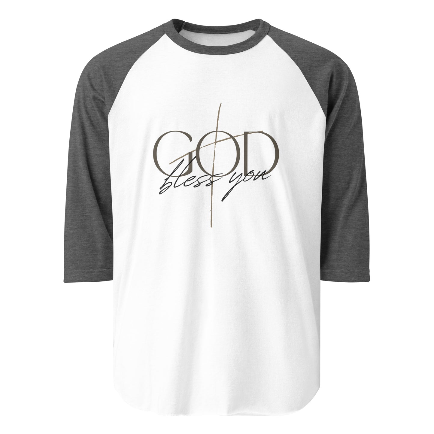3/4 Sleeve Raglan Shirt - God Bless You - BeFaithinStyle.