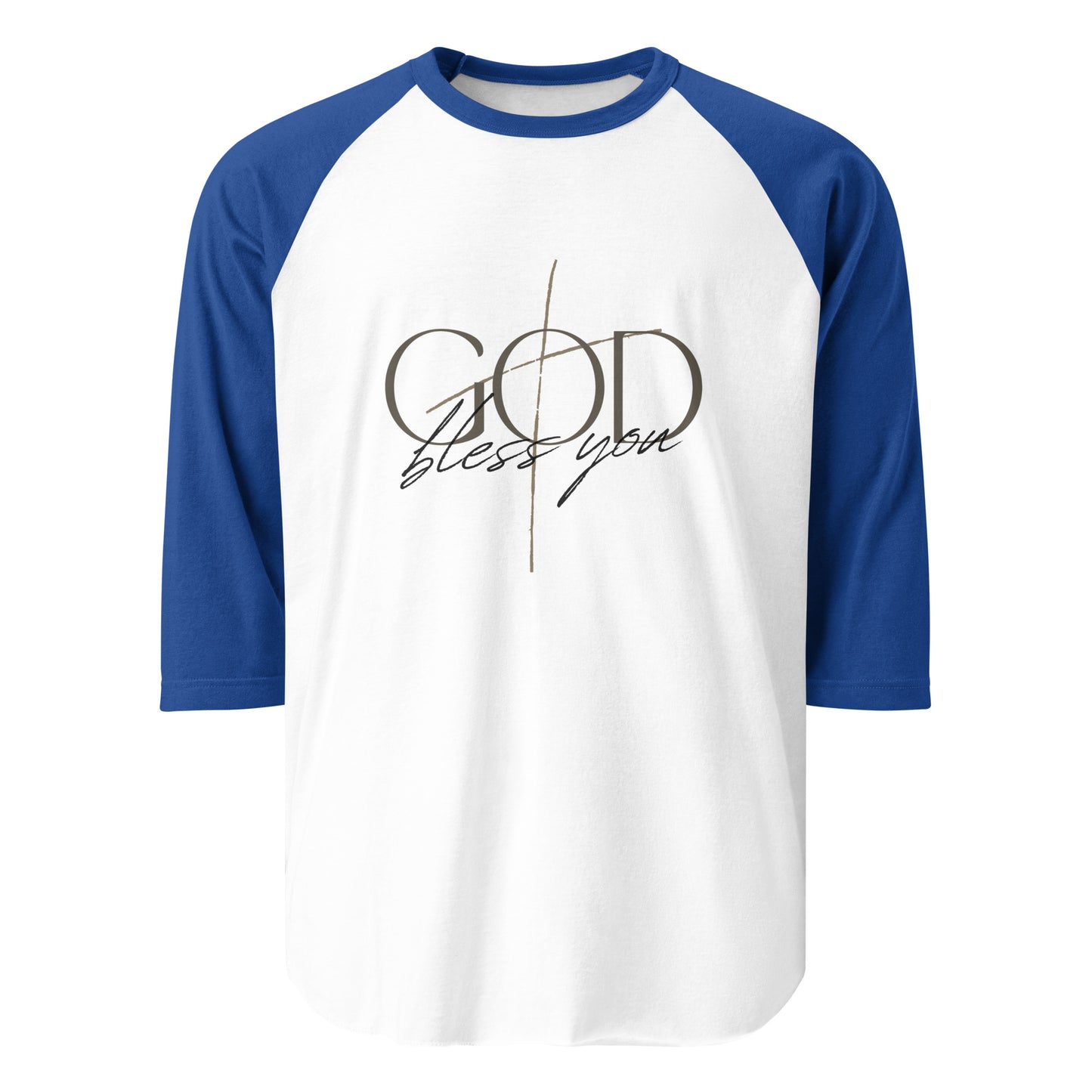 3/4 Sleeve Raglan Shirt - God Bless You - BeFaithinStyle.