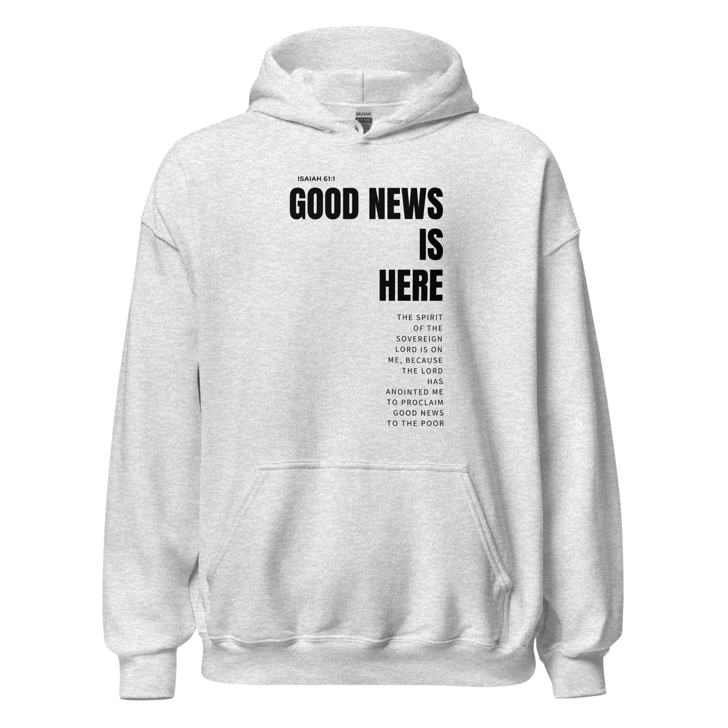Unisex Hoodie Light Color - Good News is Here - BeFaithinStyle.