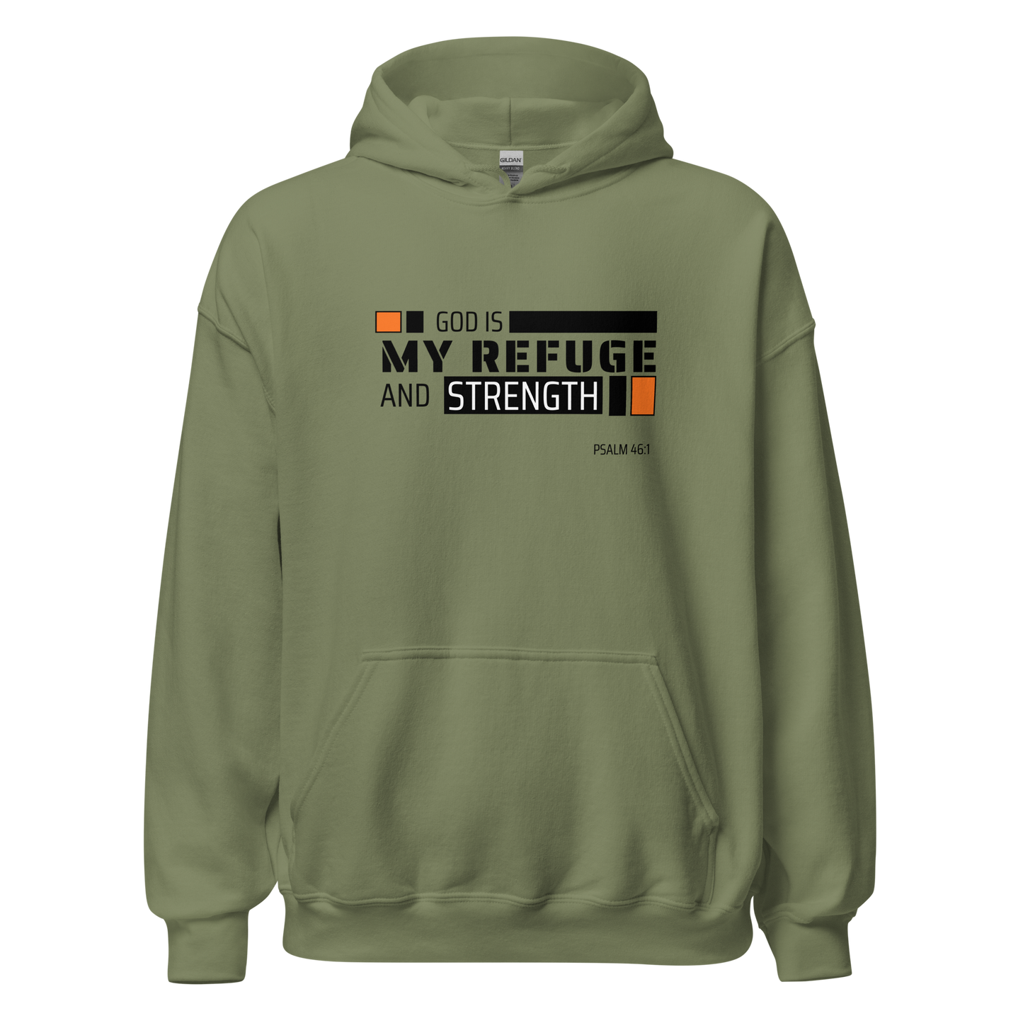 Unisex Hoodie - God is My Refuge and Strength - BeFaithinStyle.