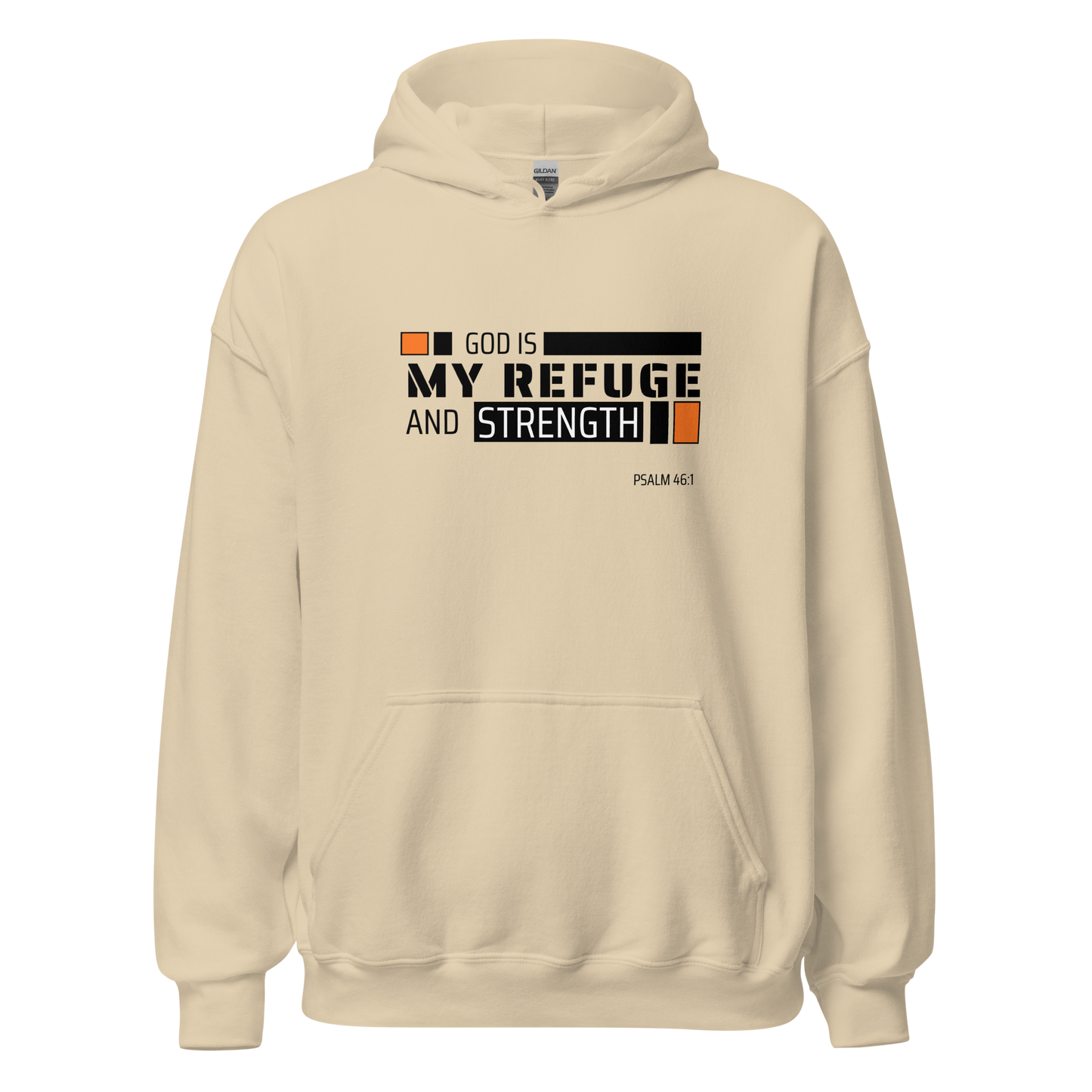 Unisex Hoodie - God is My Refuge and Strength - BeFaithinStyle.