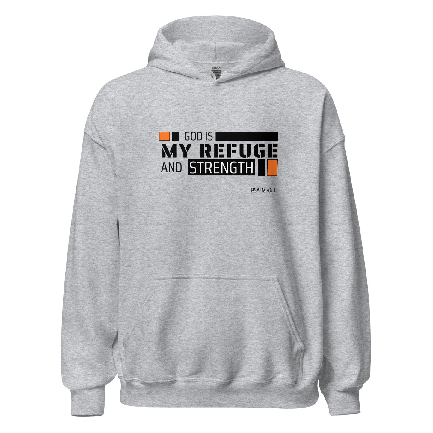 Unisex Hoodie - God is My Refuge and Strength - BeFaithinStyle.