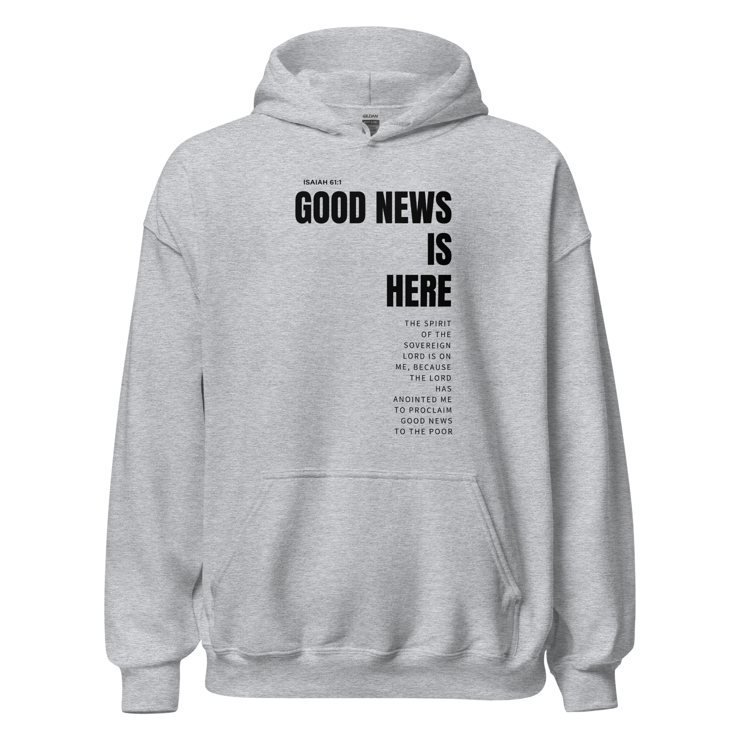 Unisex Hoodie Light Color - Good News is Here - BeFaithinStyle.