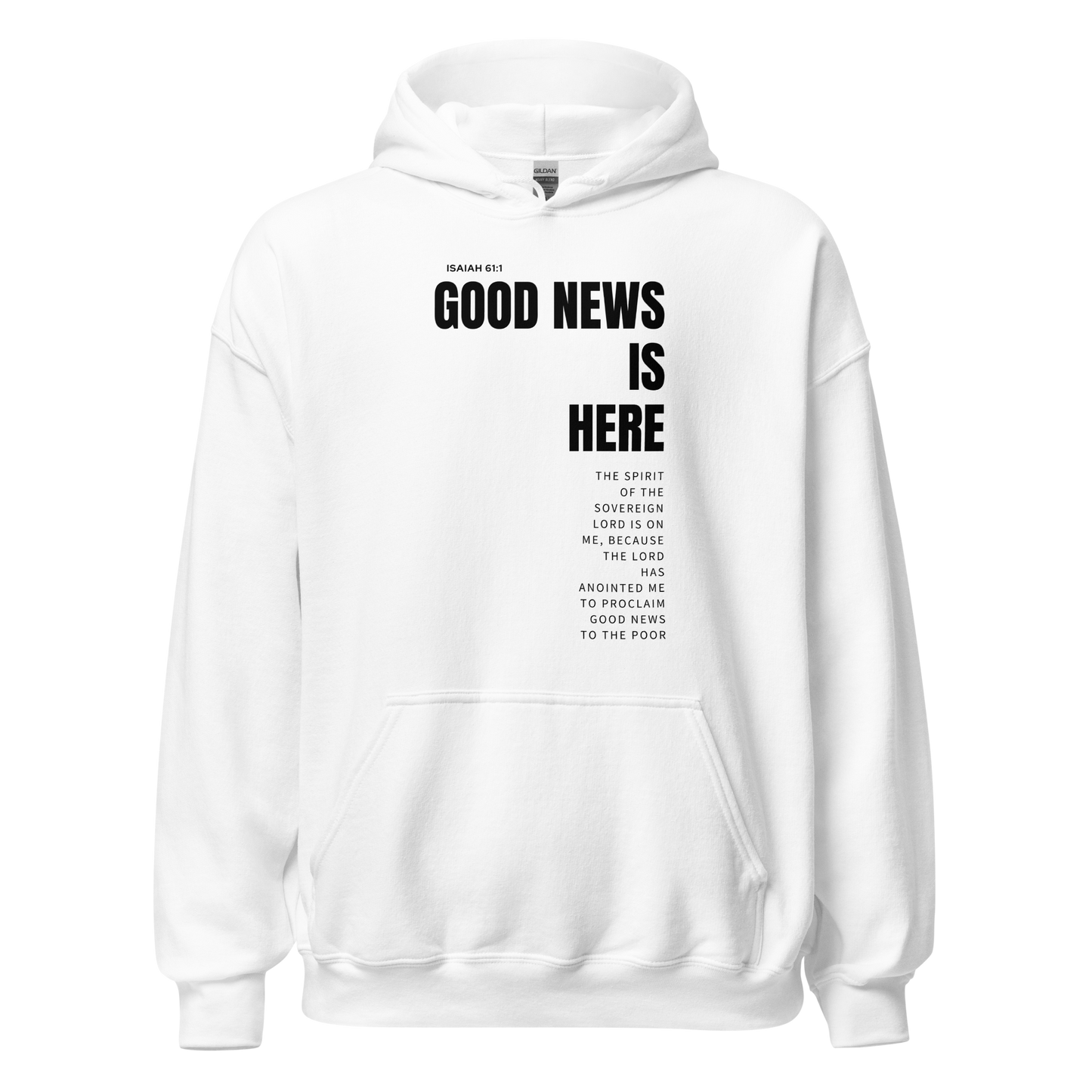 Unisex Hoodie Light Color - Good News is Here - BeFaithinStyle.