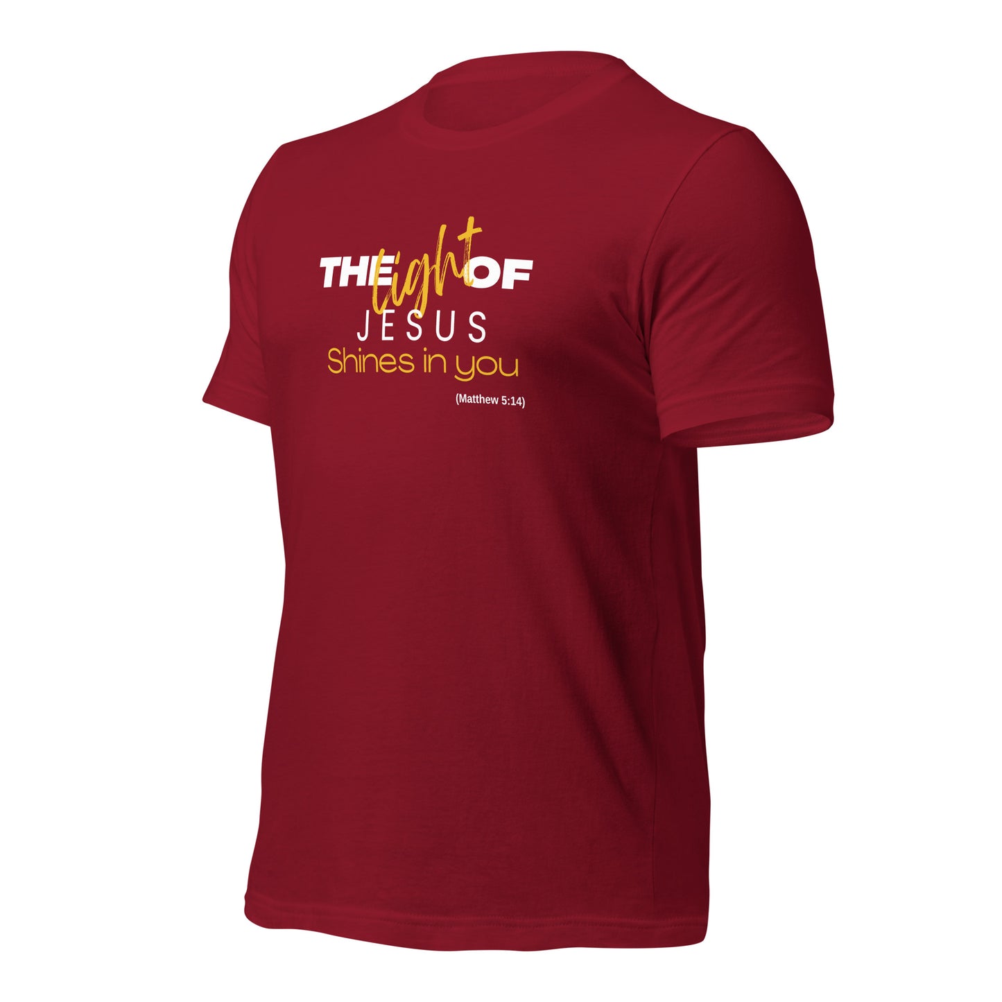 Unisex T-Shirt - The Light of Jesus Shines in You - BeFaithinStyle.