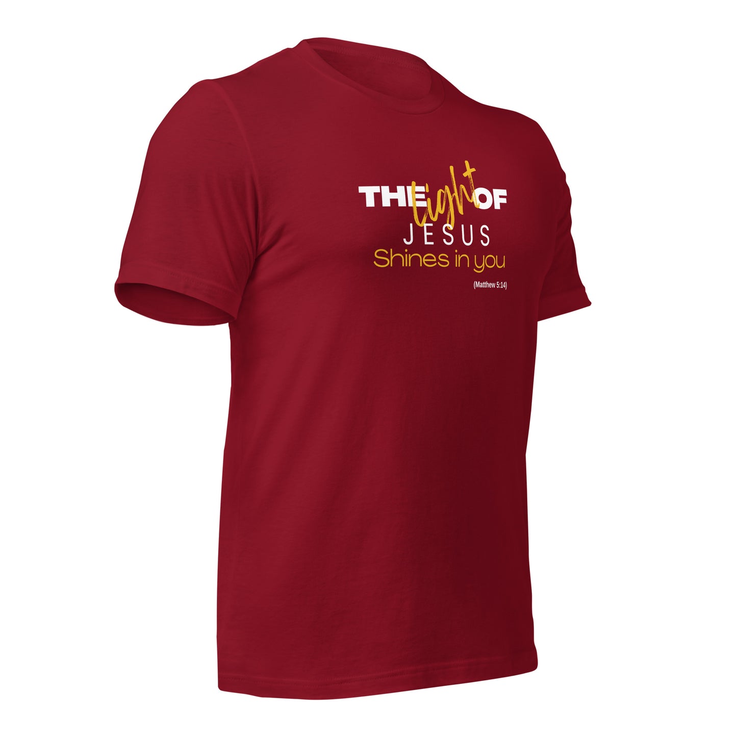 Unisex T-Shirt - The Light of Jesus Shines in You - BeFaithinStyle.