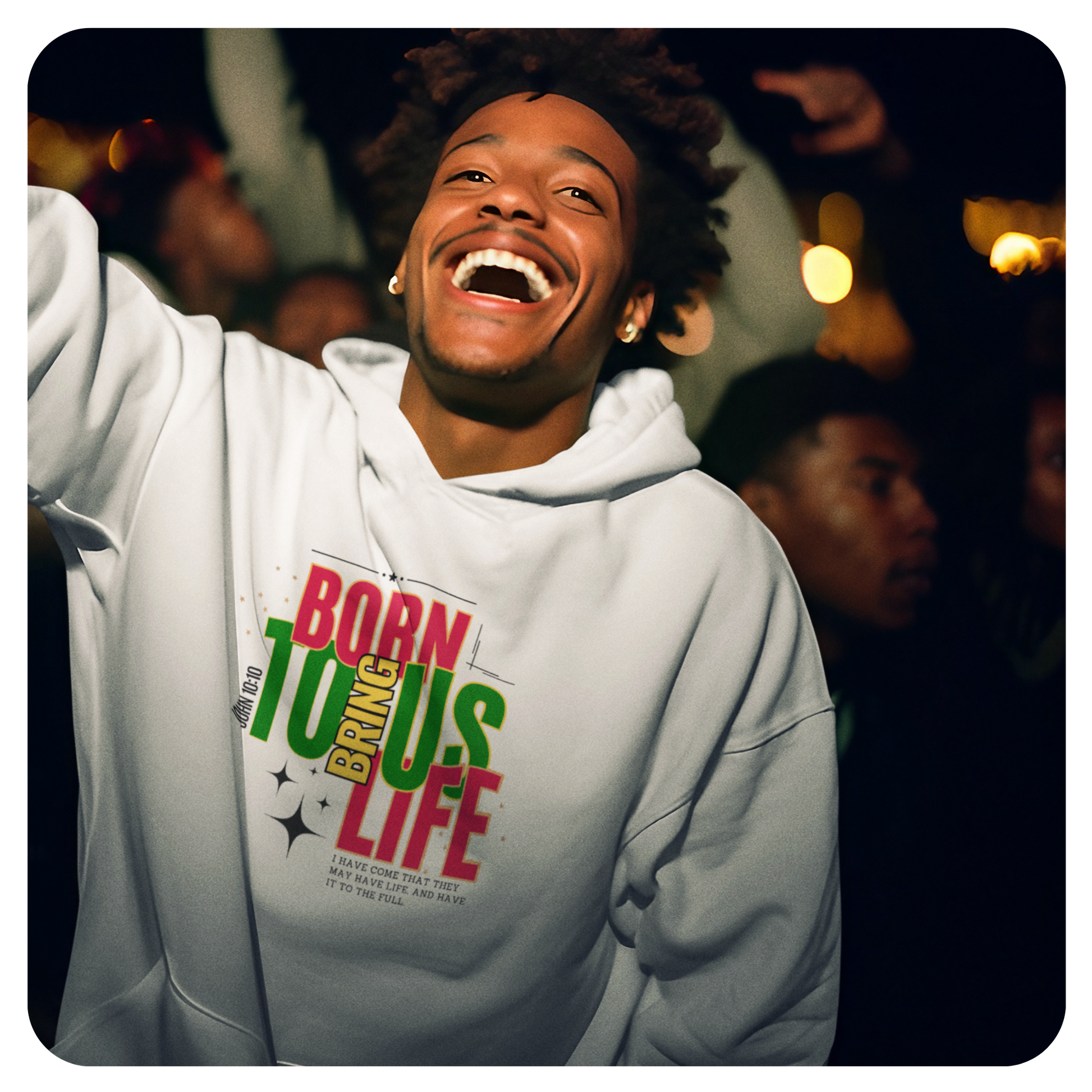 Unisex Hoodie - Born to Bring Us Life - BeFaithinStyle.