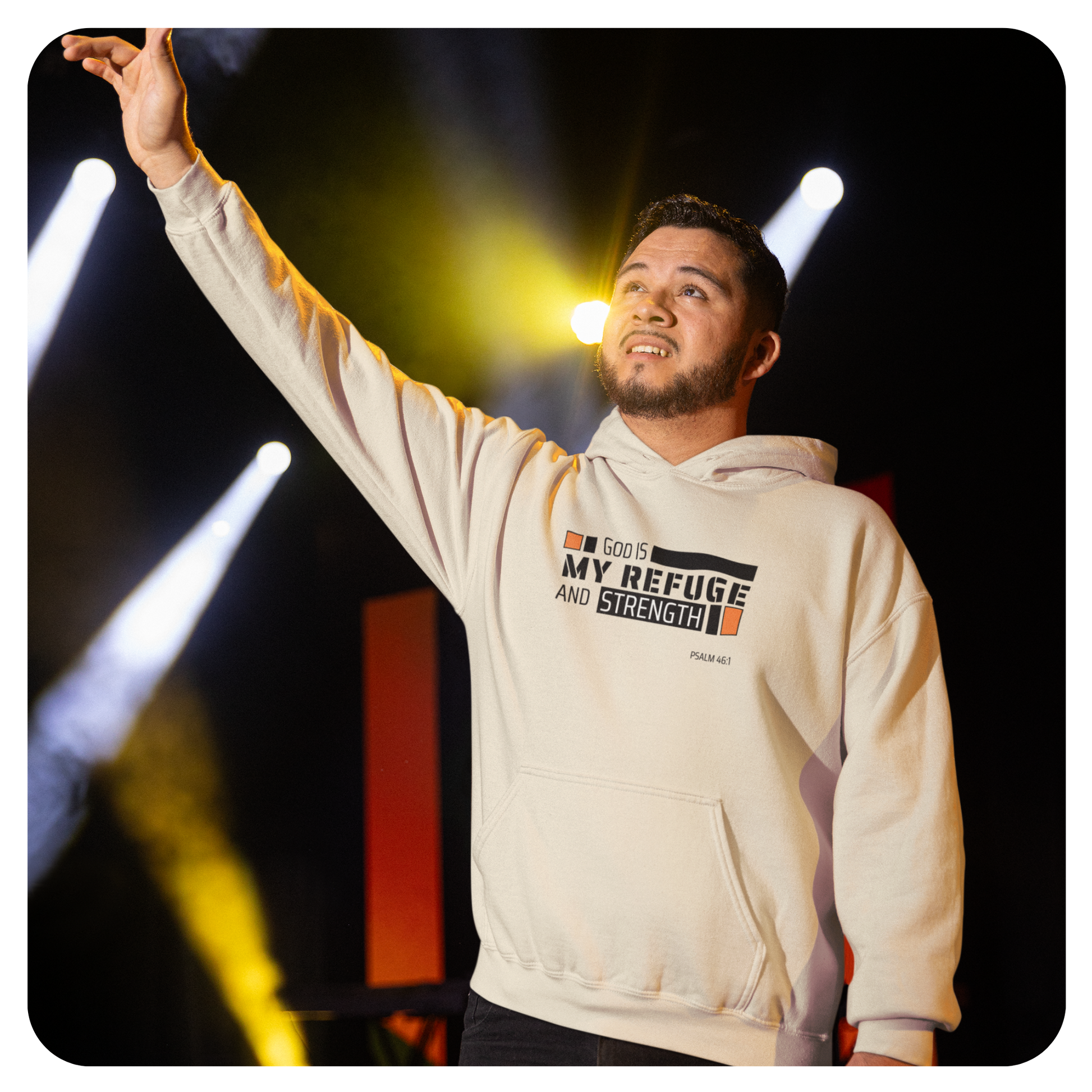 Unisex Hoodie - God is My Refuge and Strength - BeFaithinStyle.