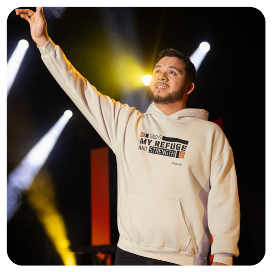 Unisex Hoodie - God is My Refuge and Strength - BeFaithinStyle.