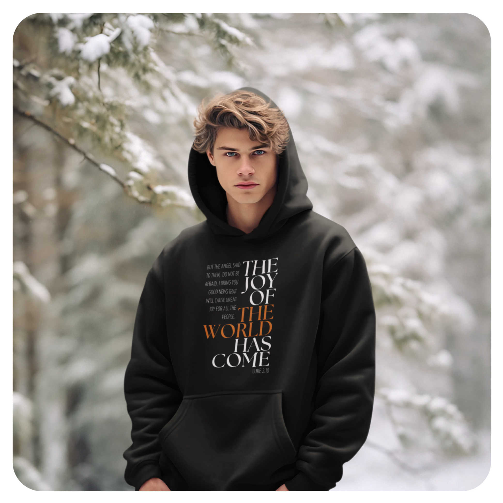 Unisex Hoodie - The Joy of the World Has Come - BeFaithinStyle.