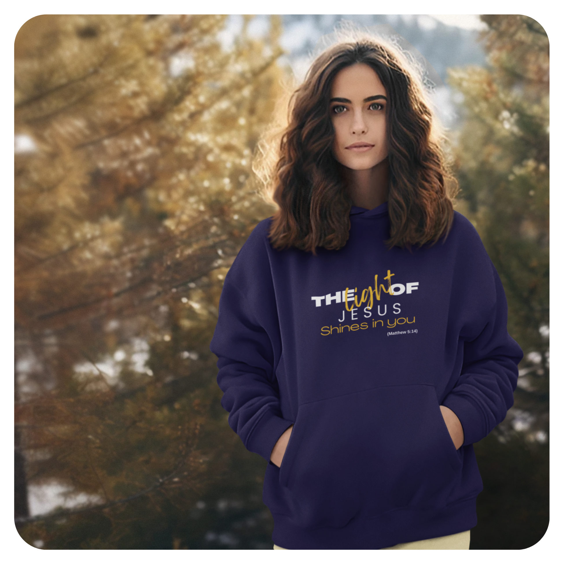 Unisex Hoodie - The Light of Jesus Shines on You - BeFaithinStyle.