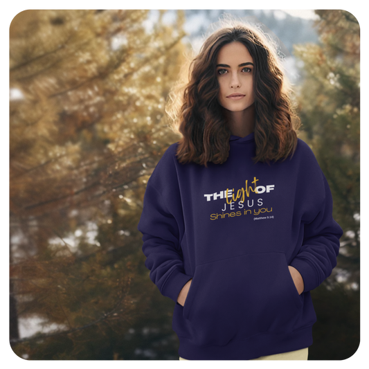 Unisex Hoodie - The Light of Jesus Shines on You - BeFaithinStyle.