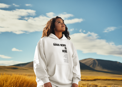 Unisex Hoodie Light Color - Good News is Here - BeFaithinStyle.