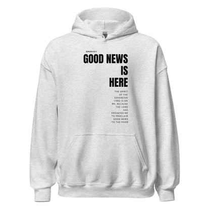 Unisex Hoodie Light Color - Good News is Here - BeFaithinStyle.