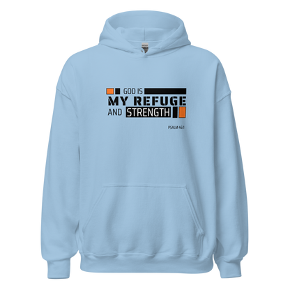 Unisex Hoodie - God is My Refuge and Strength - BeFaithinStyle.