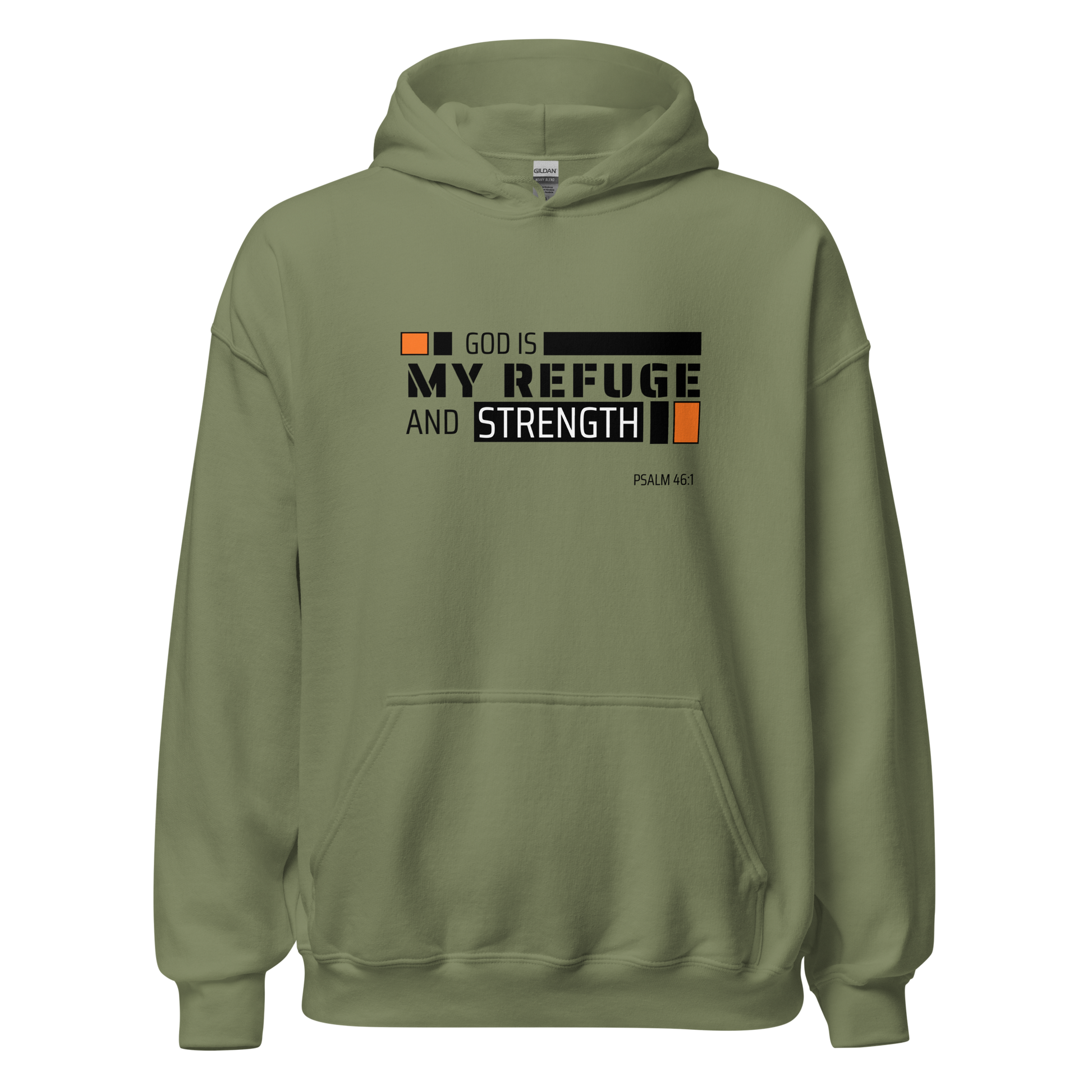 Unisex Hoodie - God is My Refuge and Strength - BeFaithinStyle.
