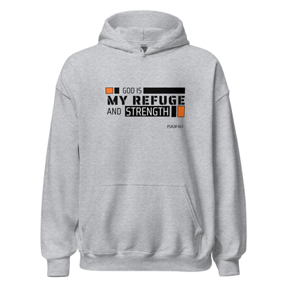 Unisex Hoodie - God is My Refuge and Strength - BeFaithinStyle.