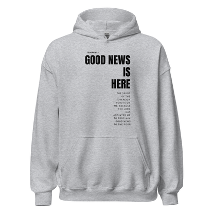 Unisex Hoodie Light Color - Good News is Here - BeFaithinStyle.